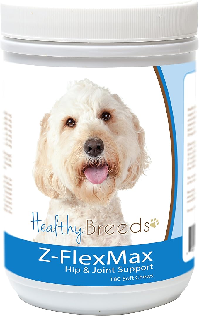 Healthy Breeds Labradoodle Z-Flex Max Dog Hip and Joint Support 180 Count