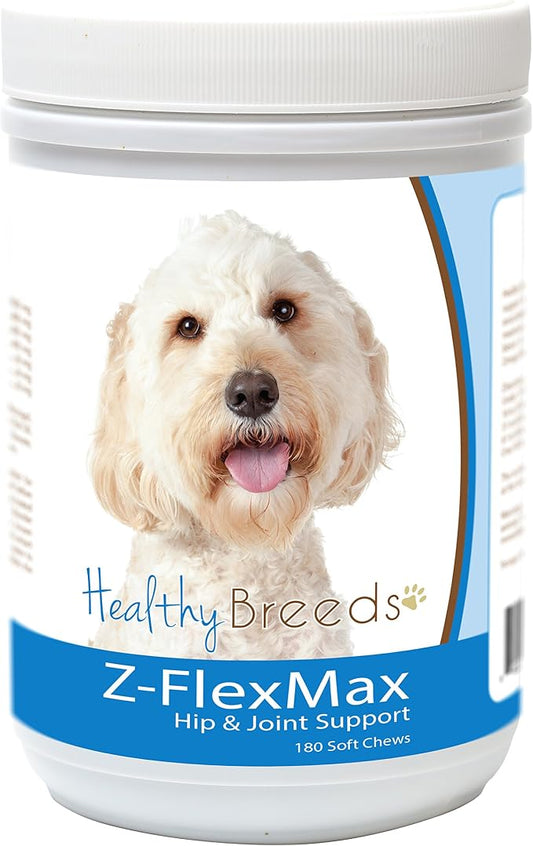 Healthy Breeds Labradoodle Z-Flex Max Dog Hip and Joint Support 180 Count