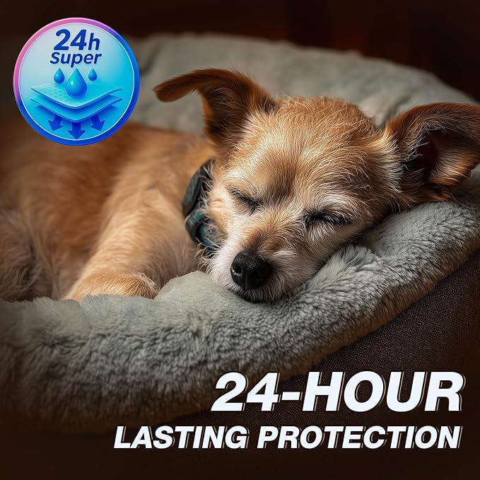 Pet Soft Male Dog Diapers - Disposable Male Dog Wraps with Wetness Indicator, Puppy Diapers for Pets Excitable Urination or Incontinence, 50pcs Small