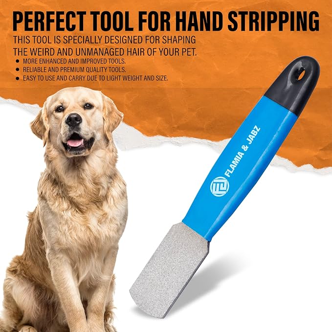 Stripping Metal Stone Diamond Edged for Dogs, Cats & Pets with Plastic Grip (Fine)