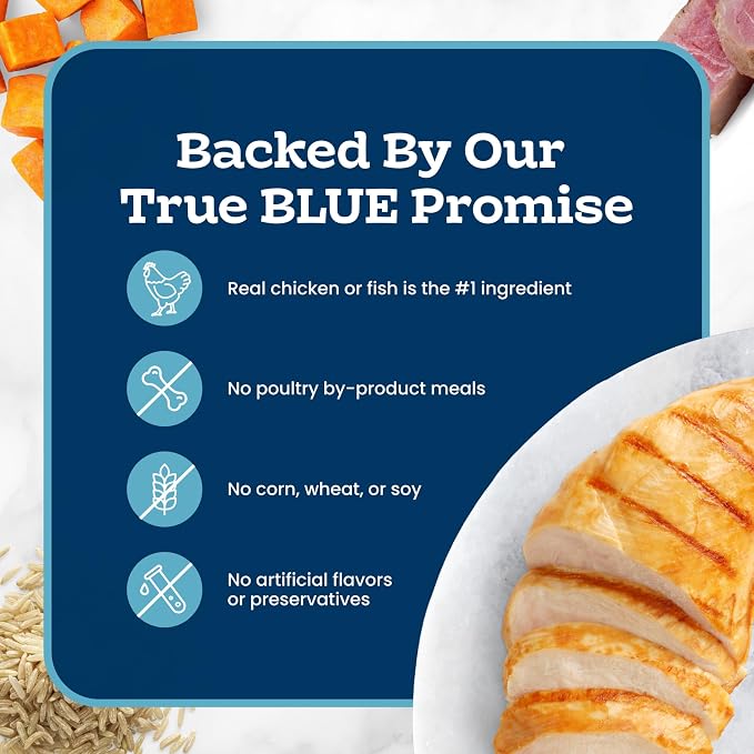 Blue Buffalo Tastefuls Beef Purées Natural Wet Cat Food Topper, Just 5 Ingredients Including Real Beef, All Life Stages, 3-oz. Resealable Pouches (12 Count)