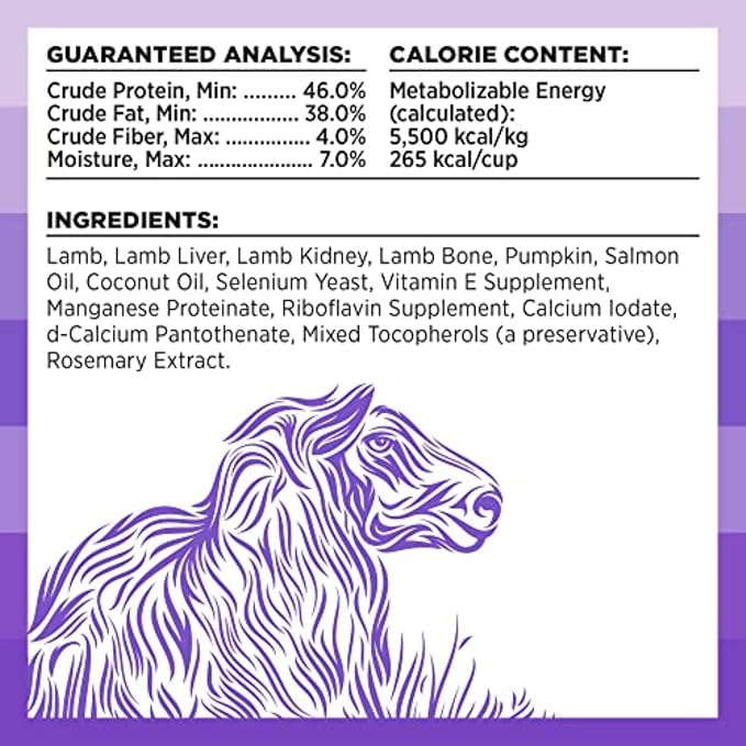 BIXBI Liberty Freeze-Dried Dog Food Topper & Treats, Lamb – 97% Meat & Organs, No Refrigeration – USA Made, 26 oz