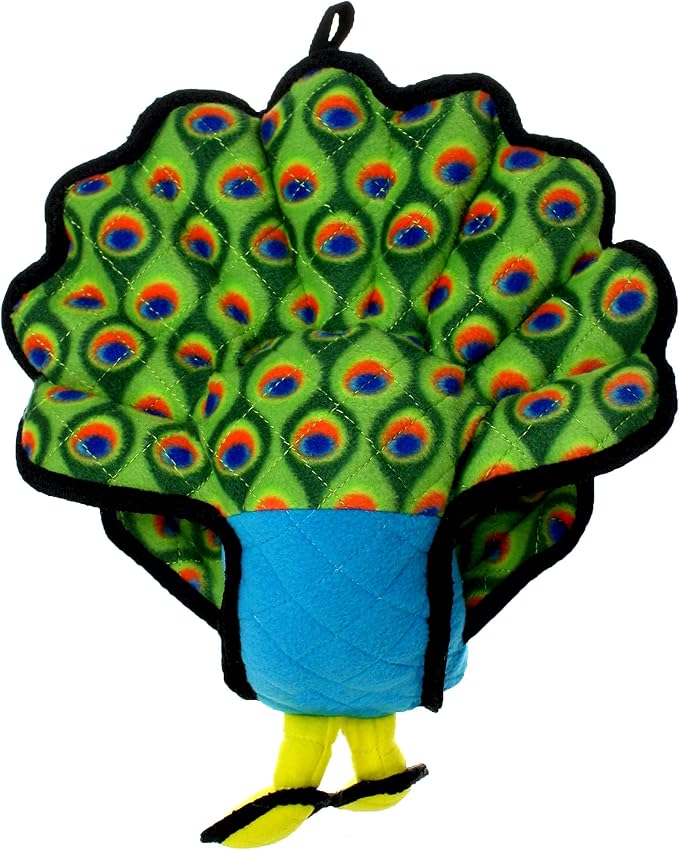 TUFFY® - 2 Pack Original : Peacock Dog Toy : : Ultra Durable Plush Toy with Multiple Layers & Reinforced Seams, Washable and Floats, Original Construction