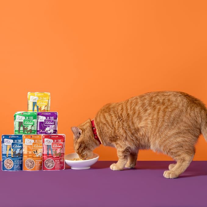 Weruva Cats in the Kitchen, Love Me Tender with Chicken & Duck in Gravy Cat Food, 3oz Pouch (Pack of 12)