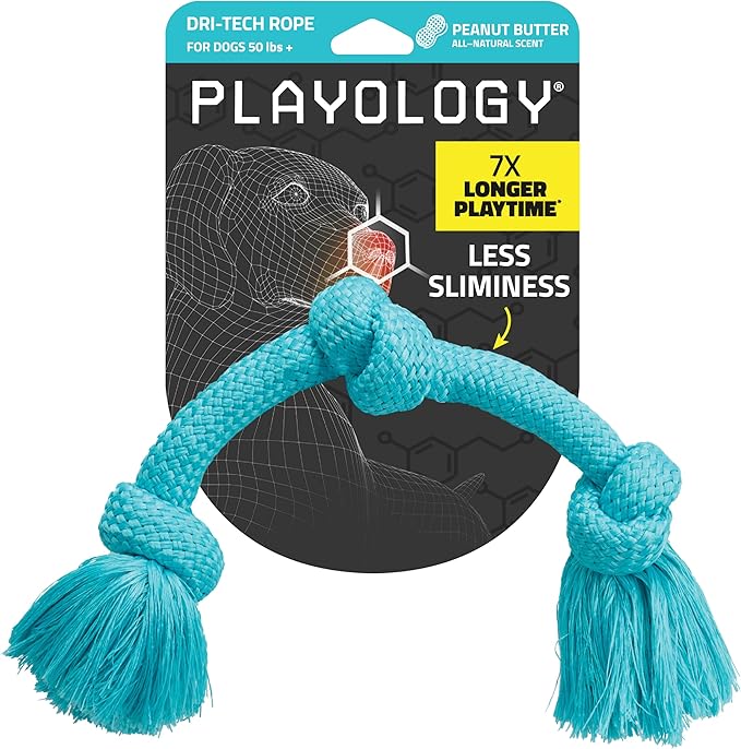 Playology Dri-Tech Rope X-Large Peanut Butter & Beef 2-Pack