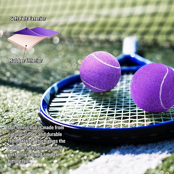 30/40 Pack Training Tennis Balls, Pet Dog Playing Balls, Practice Tennis Balls with Mesh Bag for Transport and Beginner Training