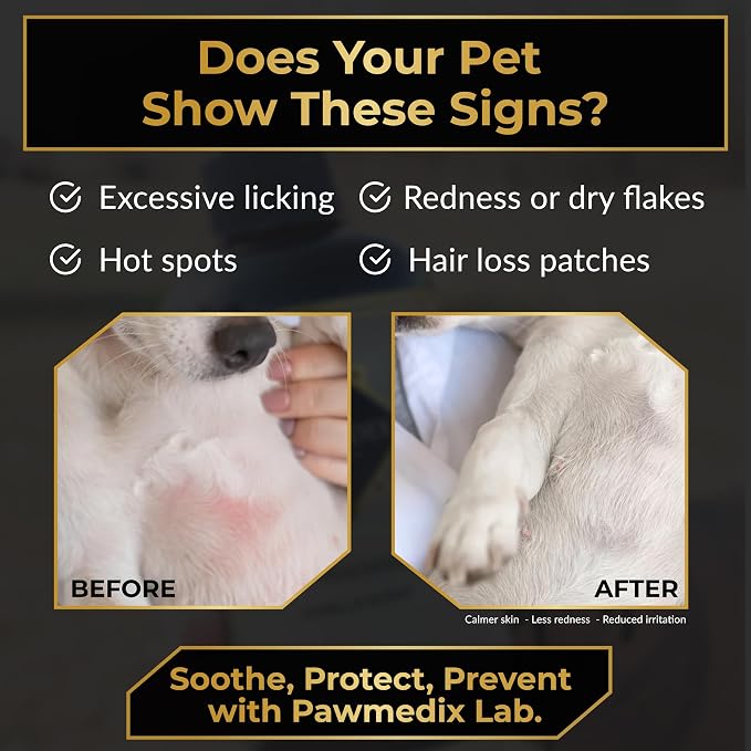 Hot Spot Treatment Spray for Dogs & Cats – Anti Itch Relief for Dog Skin Irritation, Hot Spots, Allergies & Dry Skin – Lick-Safe, Plant-Based Formula with Oat, Aloe & Chamomile – Vanilla Scented, 8oz