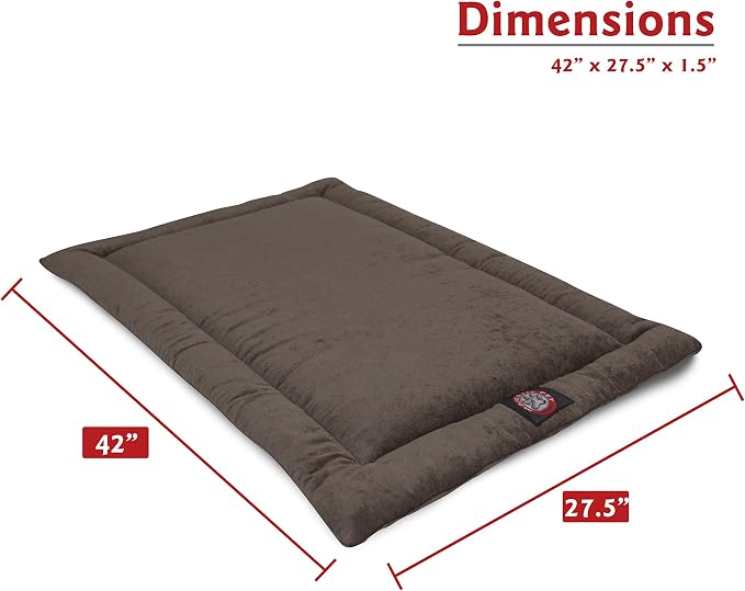 Majestic Pet 720570930087 Villa Crate Dog Bed Mat, Storm Gray, 42"
