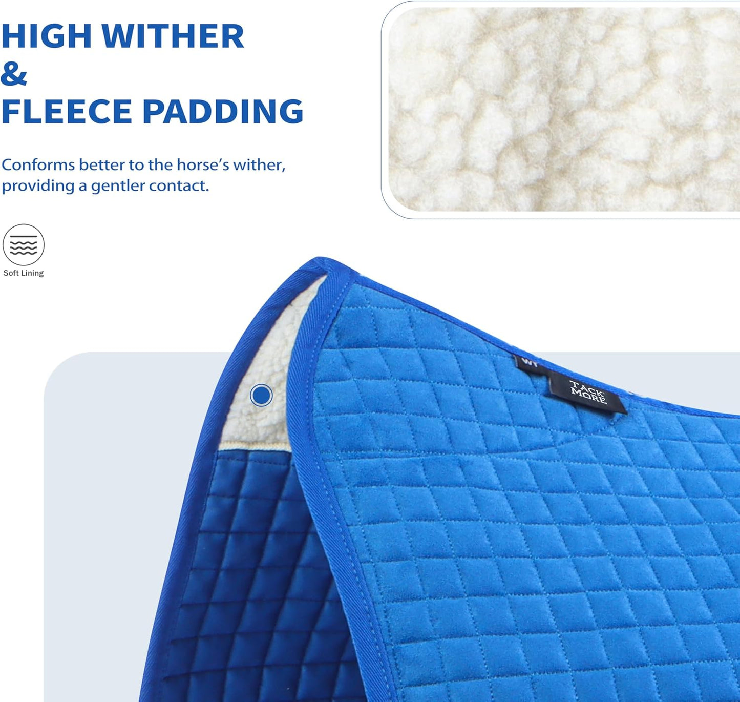 Tackmore Western Saddle Pad Breathable, Shock-Absorbing Saddle Pad