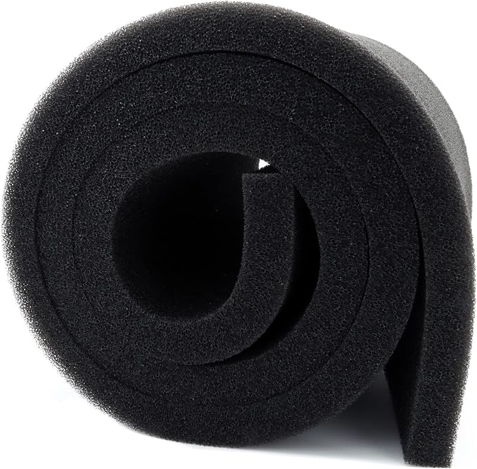 ALEGI Aquarium Filter Media Foam Material Cut to Fit, 72" x 12" x 1" Bio Pre Filter Sponge Pad Sheet for Fish Tank (12" x 72" x1"-40ppi)