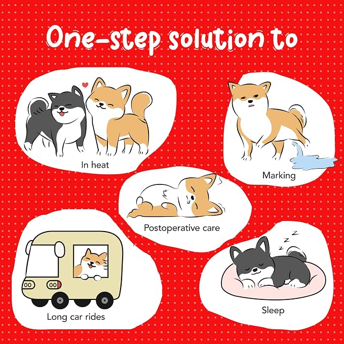 Disposable Dog Diaper Liners Booster Pads for Male & Female Dogs - 100ct | Diaper Inserts fit Most Washable Dog Wraps and Belly Bands,Regular