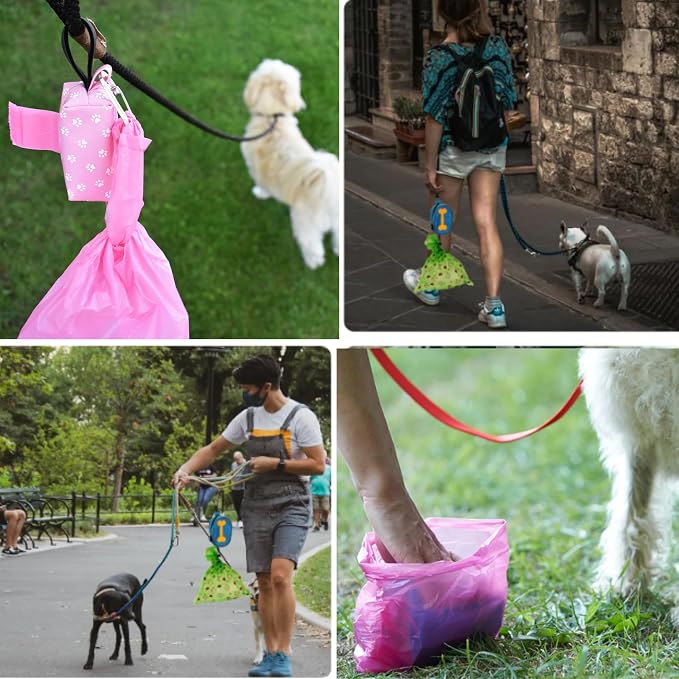 720 Count Compostable Lavender Scented Dog Poop Bags | Biodegradable, Extra Thick, Leak-Proof & Eco-Friendly | Free Dispenser Included | Vet-Approved for Dogs and Cats.