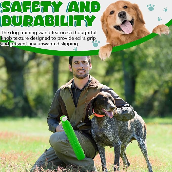 Blueweenly 4 Pcs Dog Bumper Toy for Water Retrieving Plastic Puppy Training Dummy Dog Float Toy Lightweight for Float on The Water Pool Outdoor Training Hunting Fetching (Green)