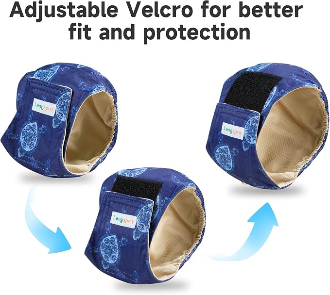 Male Dogs Diapers Belly Bands(4Pack), Washable Reusable Male Boy Doggy Wraps Panties for Doggie Puppy Pooping Potty Training Incontinence Marking Pañal para Perro Small