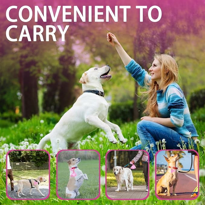 HZDHCLH Poop Bags for Dogs Leak Proof Extra Thick Dog Poop Bags, Pink Cat's Paw 18 Rolls 9" x 13" Lavender Scented Pet Waste Bag, 270 Count