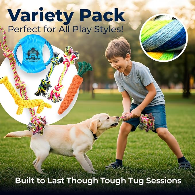 Pacific Pups Puppy Teething Toys -11 Pack Puppy Chew Toys for Teething - Multipack Chew Toys for Puppies 0-6 Months