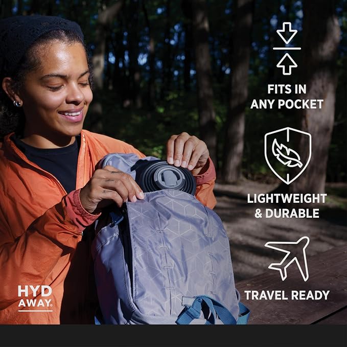 HYDAWAY 25oz Collapsible Water Bottle - BPA-Free, Leakproof, Lightweight, and Space-Saving - Perfect for Hiking, Travel, and All-Day Hydration