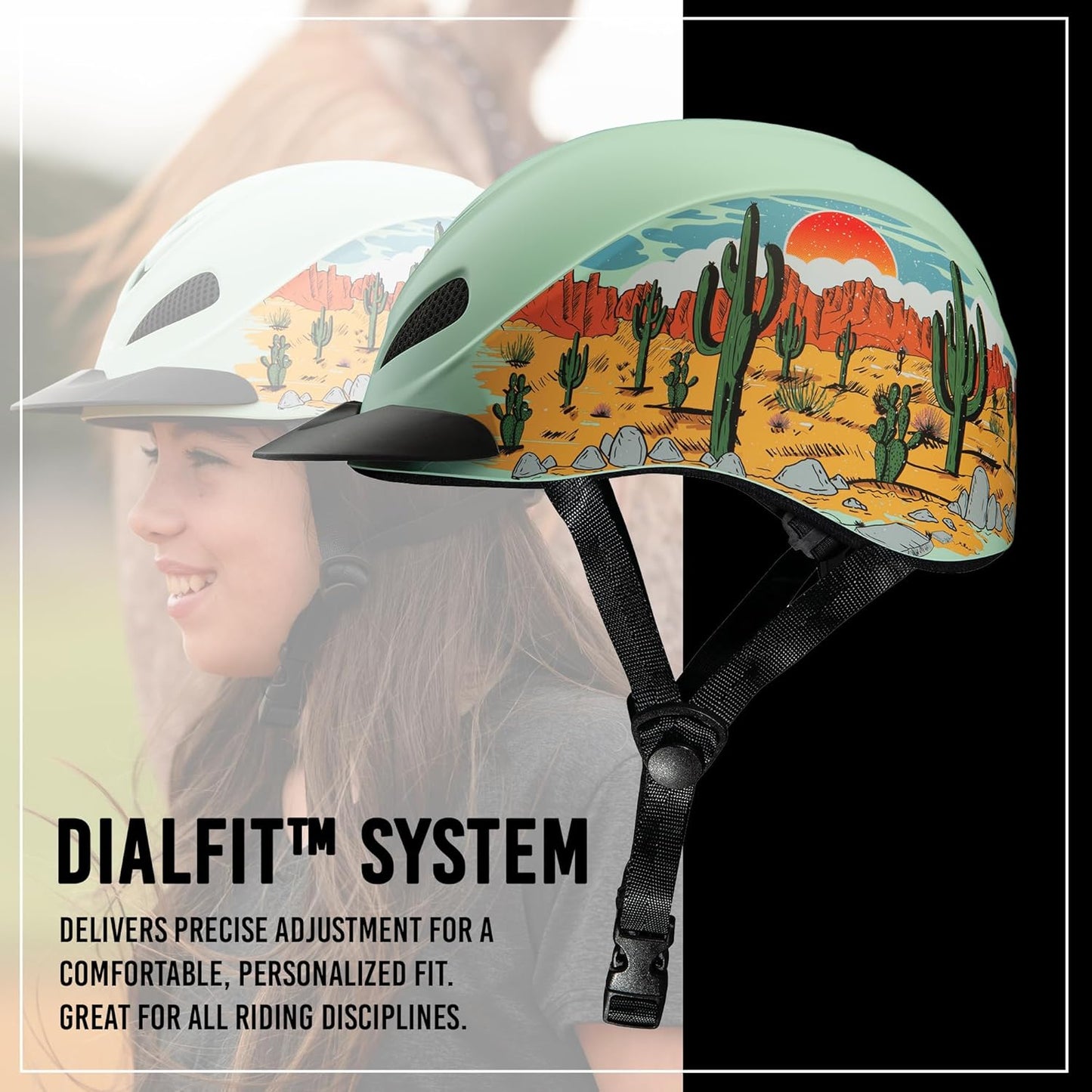 Troxel Dynasty Ultralight Horse Riding Helmet, Low-Profile, Adjustable Design, Safety Horseback Riding Gear