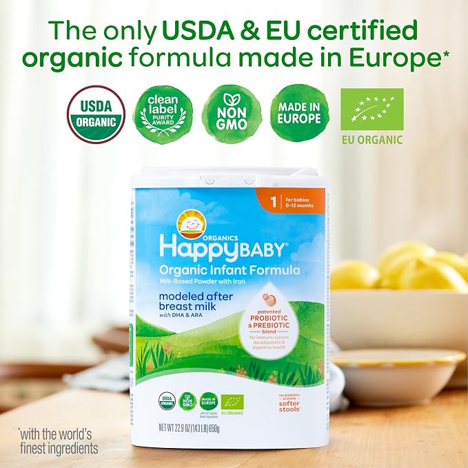 Happy Baby Organic Stage 1 Baby Formula, 22.9 OZ