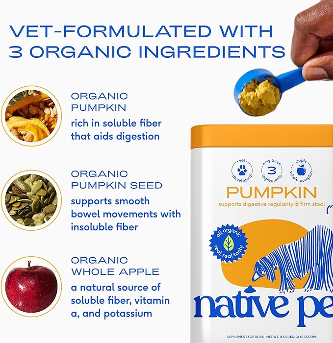 Native Pet Pup-Kin Spice Latte Bundle - Goat Milk for Dogs and Pumpkin for Dogs - Two Dog Food Topper Powders in One!