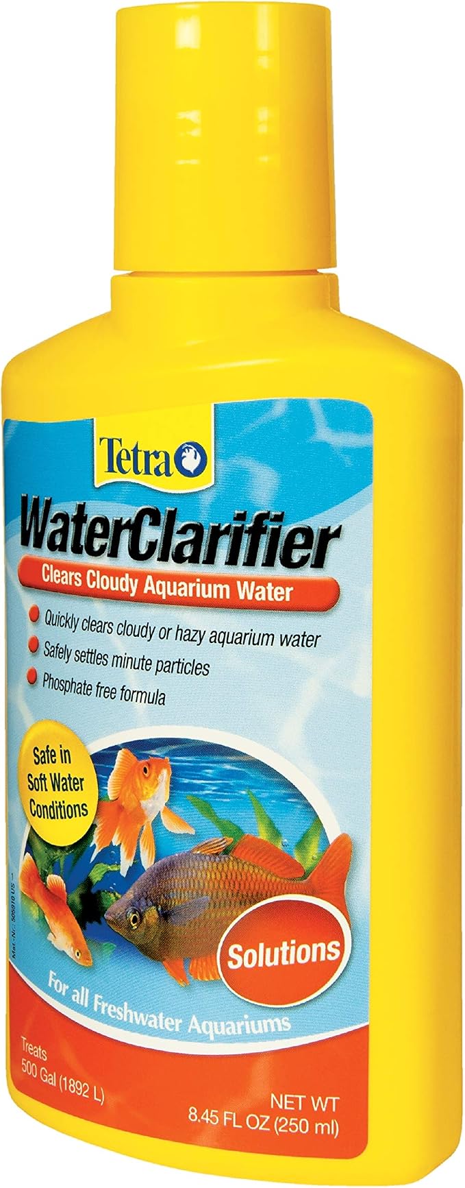 Tetra Water Clarifier, Aquarium Treatment Solution, 8.45 oz, Clears Cloudy Aquarium Water, Safe to Use with Fish and Plants, for Fresh Water (Pack of 2)