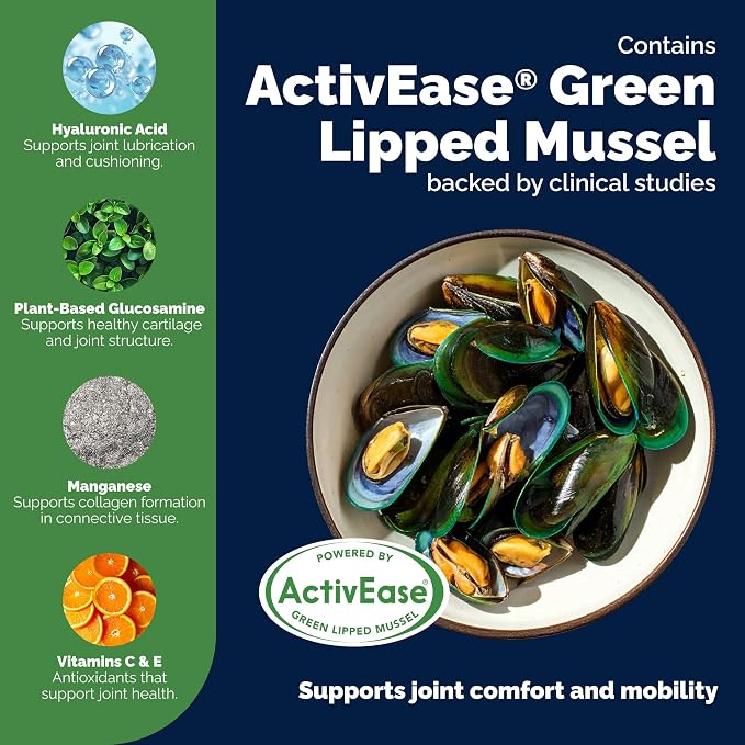 YuMOVE Advanced Vet Strength Hip & Joint Supplement for Dogs - ActivEase Green Lipped Mussel, Glucosamine, Hyaluronic Acid & Omega 3 for Serious Mobility Support (90ct Chews, Advanced Strength)