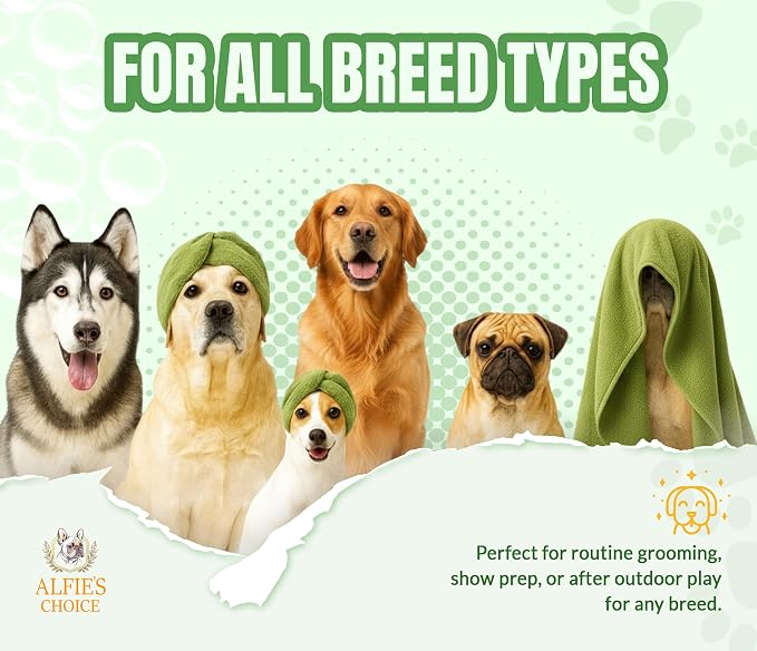 ALFIE'S CHOICE Dog Shampoo for Smelly Dogs | Fresh & Clean Shampoo and Conditioner Set | 16 fl oz Each | Lavender & Rosemary Deodorizing Wash | Odor Control for All Breeds