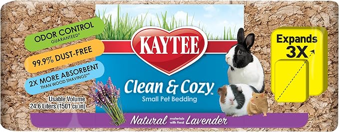 Kaytee Clean & Cozy Natural Bedding with Lavender 24.6 Liters