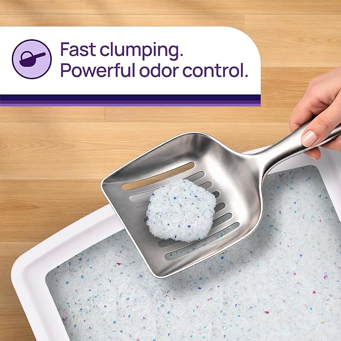 Litter Pearls Ultra Clump Unscented Crystal Clumping Cat Litter with Odorbond, 8 Pounds