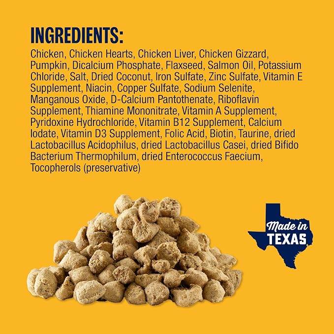 Muenster Freeze Dried Chicken Bites - Dog Food, Treat, Mixer or Topper (5oz) - Grain Free