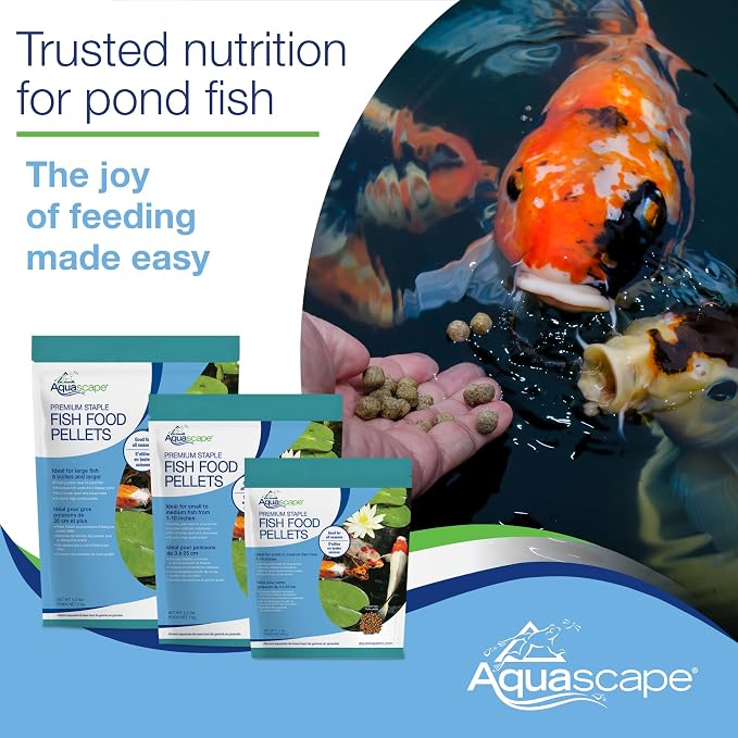 Aquascape Premium Staple Pond and Koi Fish Food, Mixed Pellet Size, 11-Pounds (5 Kg), 81053