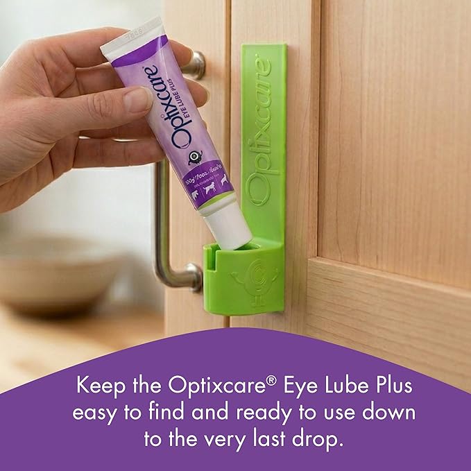 Optixcare Eye Lube Plus Home Kit – 3 x 20g Tubes + Lubricant Holder – Long‑Lasting Eye Lubrication for Pets – Daily Eye Moisture Support