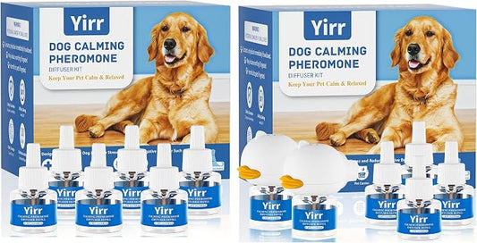 Dog Calming Diffuser, Dog Pheromones Calming Diffuser, Relaxing Pheromone for Dogs Relief Stress Anxiety Reduce Aggression Barking, Help Train Dog to Pee