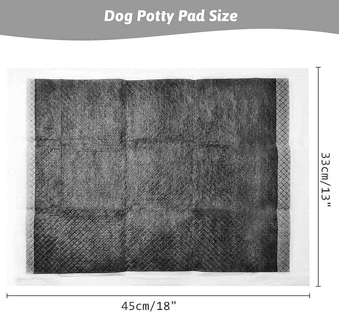 Dog Pee Pads Charcoal Puppy Pads Dog Pee Training Pads Super Absorbent & Leak-Proof Disposable Pet Piddle and Potty Pads for Puppies | Dogs | Doggie| Cats | Rabbits