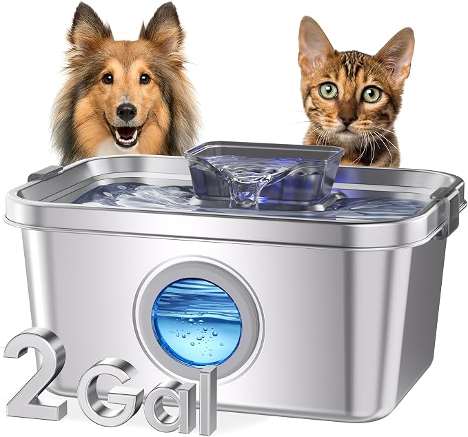 PETIMI A Bundle of Pet Water Fountain and Filters Set (6 Filters + 6 Sponges)