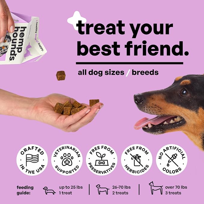 Hemp Hounds - Adaptogenic Dog Allergy Chews - Dog Calming Chews Bundle