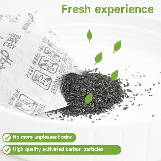 LUVCOSY 30 PCs Disposable Waste Receptacles with Charcoal Bags Compatible with Nature's Miracle Litter Box 2nd and Littermaid Litter Box 3rd, Disposable Cat Litter Trays (Machine NOT Included)