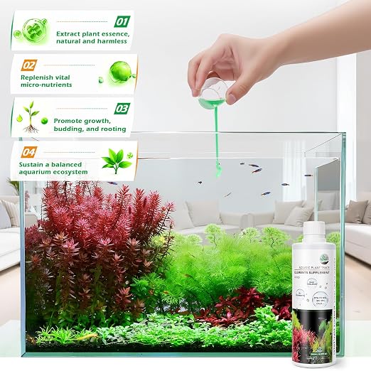 HC035 All-in-One Liquid Aquarium Plant Fertilizer - with Essential Micro & Macro Nutrients for Freshwater Planted Tanks, 150ml/500ml/1000ml (500mL)