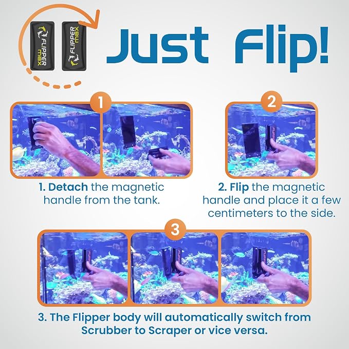 - Flipper Max Aquarium Algae Magnet Cleaner (for Glass or Acrylic Tanks 5/8-1-Inch) …