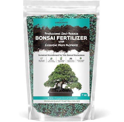 GARDENWISE Slow-Release Bonsai Fertilizer with Essential Micronutrients - Professional Grade Bonsai Tree Fertilizer Pellets | Perfect Food for Indoor & Outdoor Bonsai Trees (8 OZ)