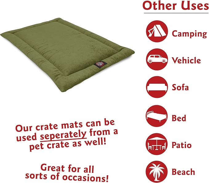 Majestic Pet 720570930247 Villa Crate Dog Bed Mat, Fern, 48"