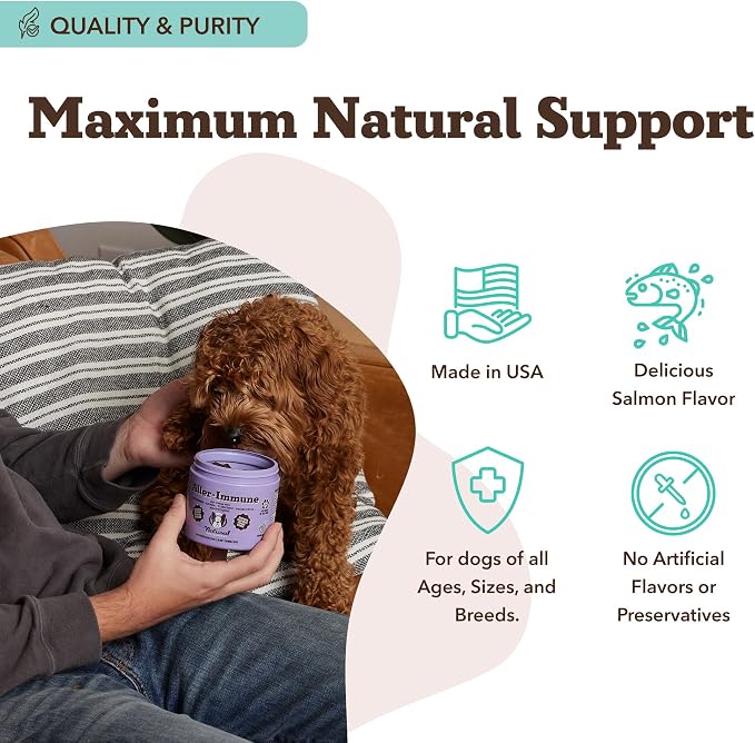 Natural Dog Company Bundle: Allergy & Itchy Defense Chews (90 ct) + Oatmeal Shampoo (12 oz) – Dog Allergy & Itchy DefenseSupport Supplement with Probiotics + Soothing Shampoo for Sensitive Skin