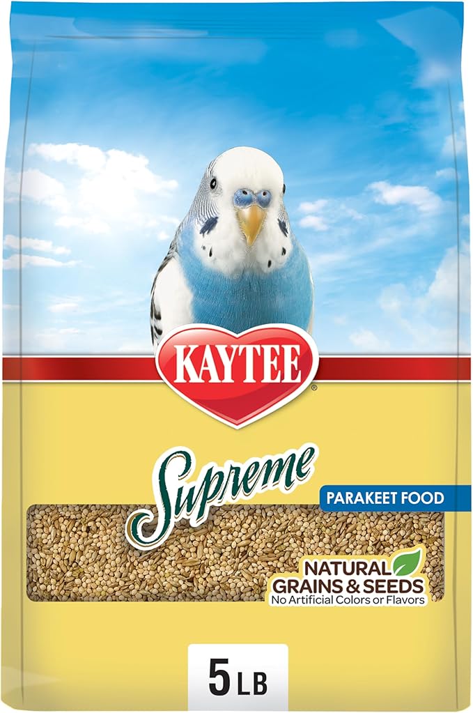 Kaytee Supreme Bird Food For Parakeets, 5-Lb Bag