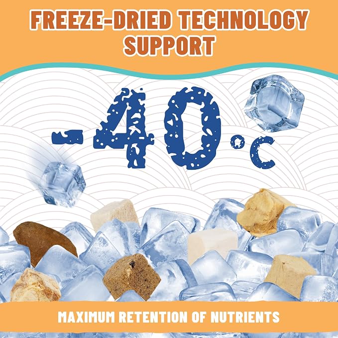 Just Try 16OZ Freeze-Dried Dog Treats Mixed Flavors for Dogs & Cats Raw Single Ingredient Chicken,Salmon, Beef Liver,Chicken Liver,Chicken Heart,Duck,Cod,High Protein Grain-Free Training Treats