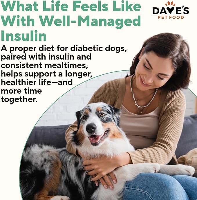 Dave's Pet Food Carbolight Carbohydrate & Weight Management for Diabetic Dogs Canned Dog Food, Chicken Dinner, 13oz can (12 Pack)