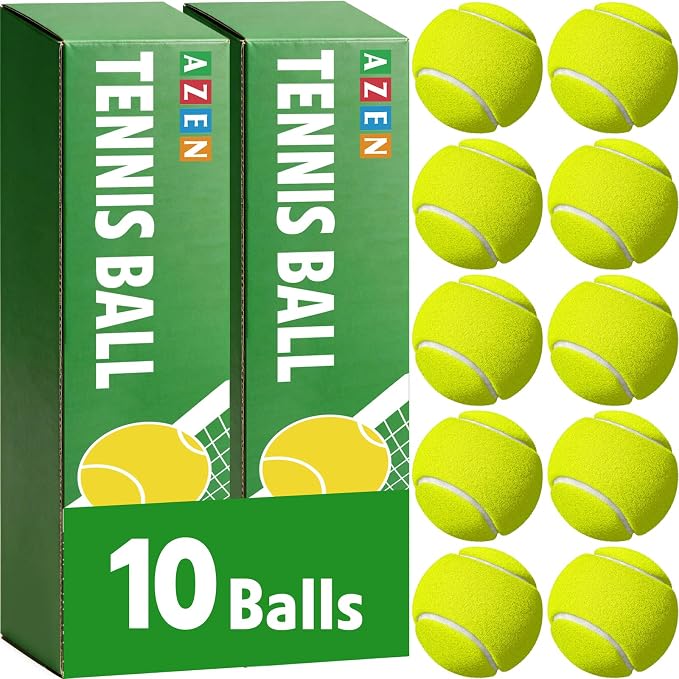 AZEN 10/40 Pack Tennis Balls, Premium pressurized Tennis Balls Bulk for Dogs, Good for Beginners to Practice