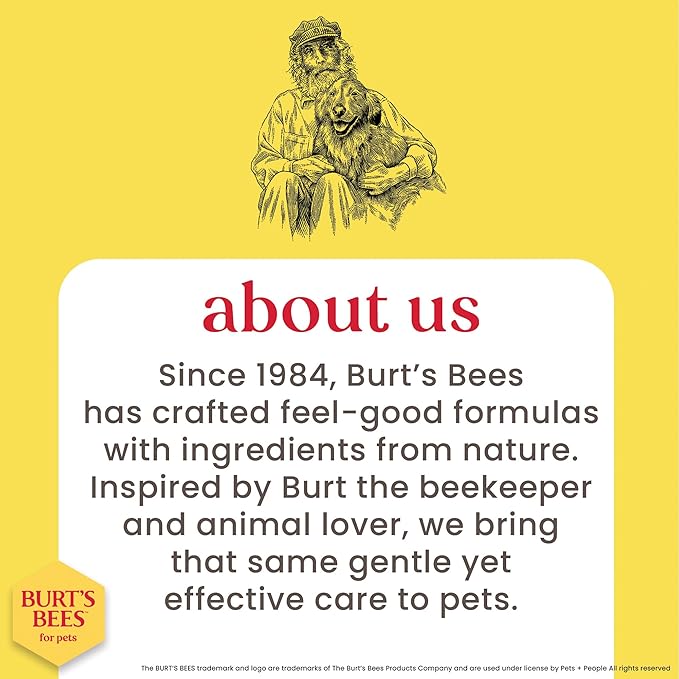 Burt's Bees for Pets Tear Stain Remover for Dogs with Chamomile, 99.9% Natural Origin Formula, Gently Cleanses Eye Area and Removes Debris, Safe for Dogs and Puppies, Cruelty-Free, 4 Fl Oz