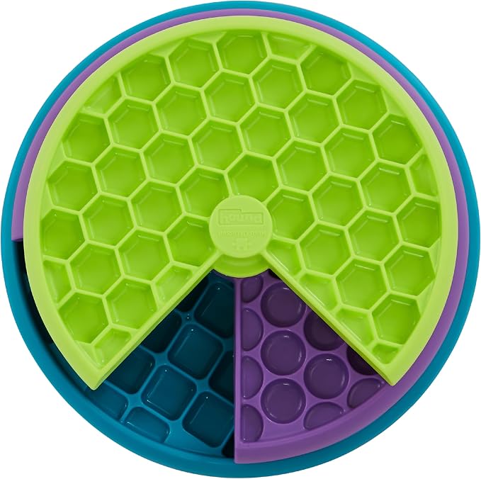 Outward Hound by Nina Ottosson Lickin’ Layers 3-in-1 Interactive Dog Feeder Puzzle, Lick Mat & Slow Feeder Bowl - Mental Stimulation Toy for Medium & Large Dogs, 2 Cup Capacity, 10.4 in x 2.8 in