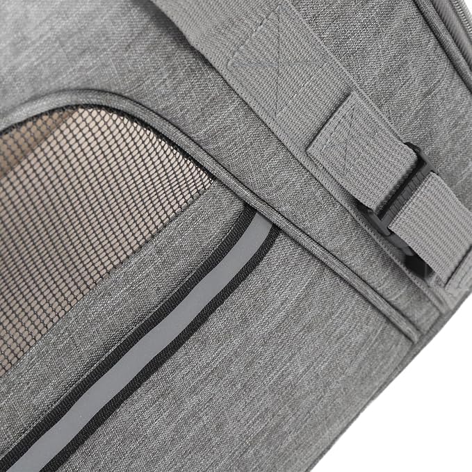 Large Capacity Dog Carrier Bag, Breathable Soft-Sided Design, Multi-Functional Pet Travel Carrier for Cats and Small Dogs, Stylish Space Capsule Look, Sturdy Cationic Dyed Polyester
