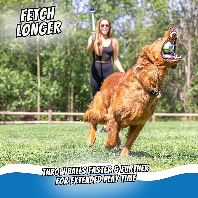 Chuckit! EcoFetch Dog Ball Launcher - 18" with Medium (2.5") Dog Fetch Ball Thrower, for Dogs 20-60 Pounds, Made in USA